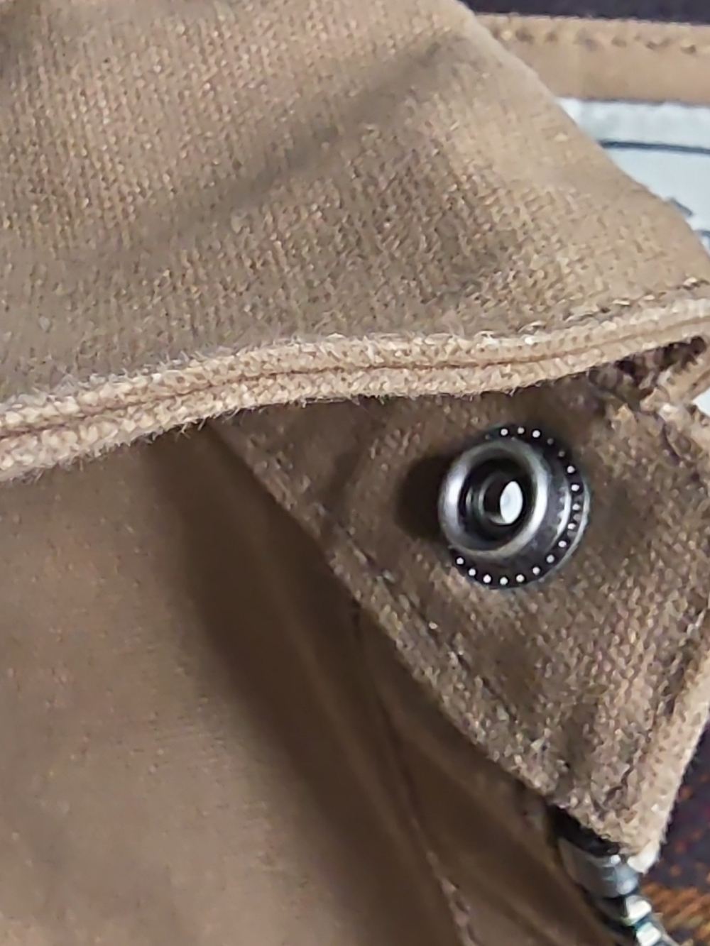 Iron and Resin Cruiser Men's Brown Lined Waterproof Canvas Jacket in size S - Picture 7 of 9
